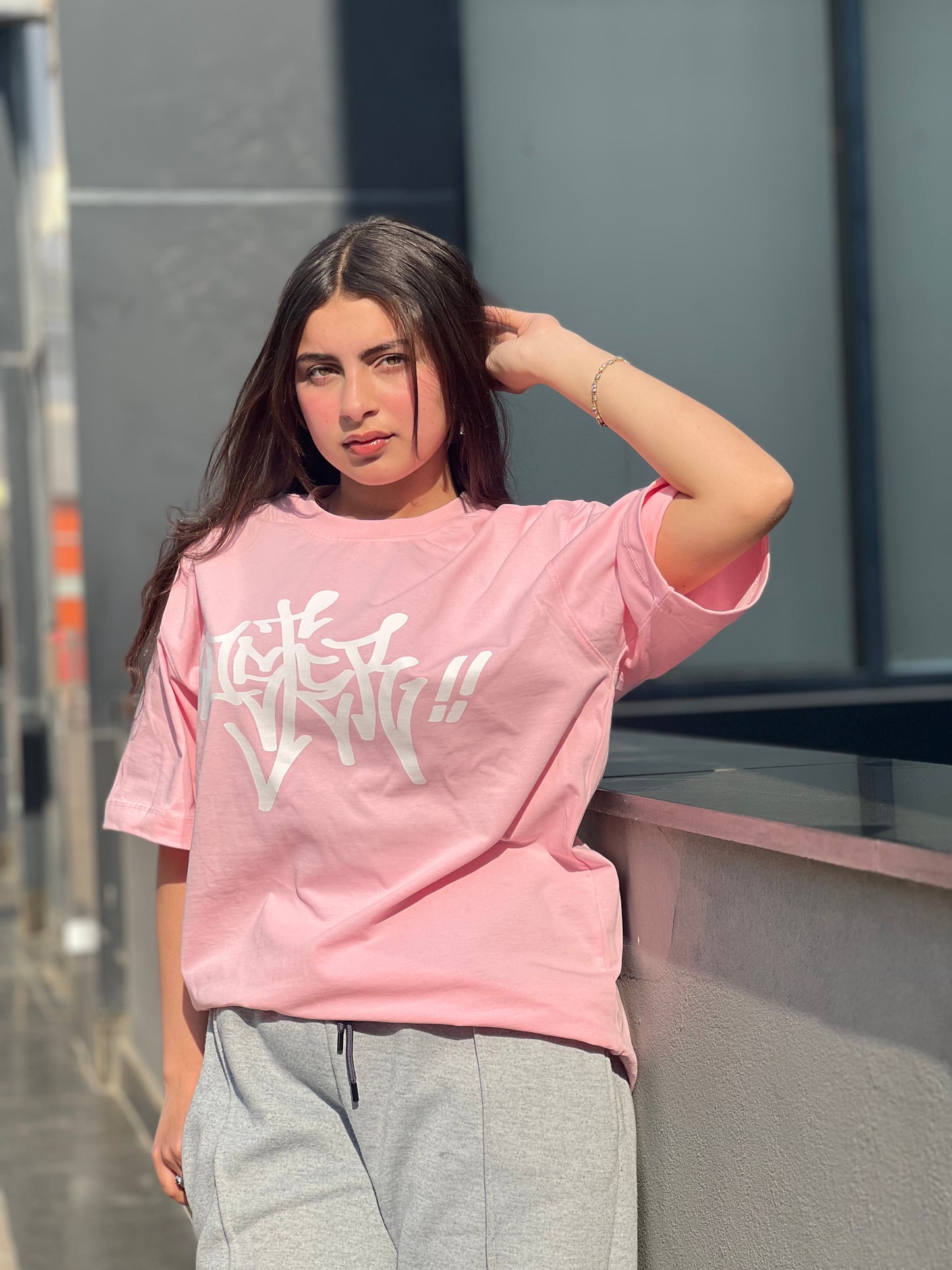 Pink Compass Oversize T-shirt